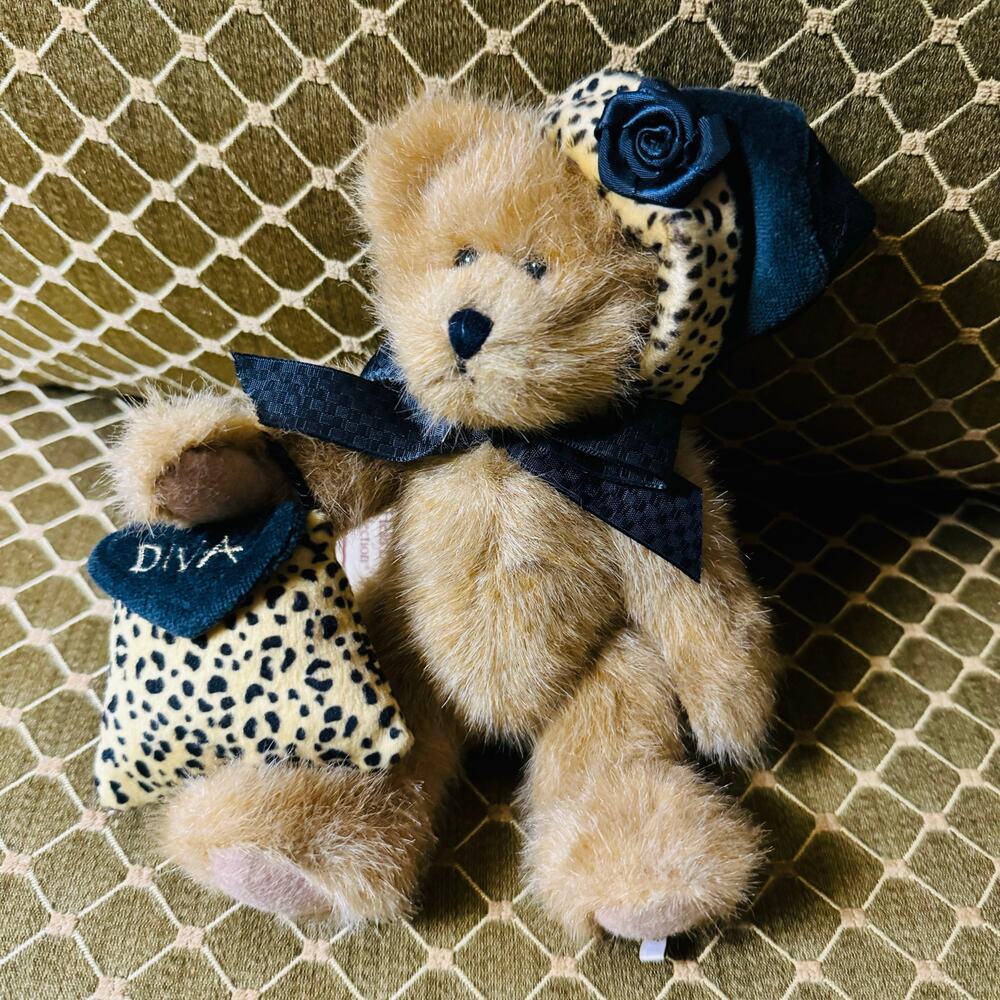 Rare w Tags Boyds Bear DIVA Plush HEAD BEAN Collection 903177 NEW